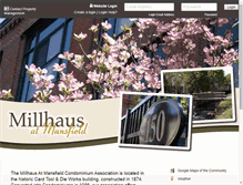Tablet Screenshot of millhausatmansfield.com